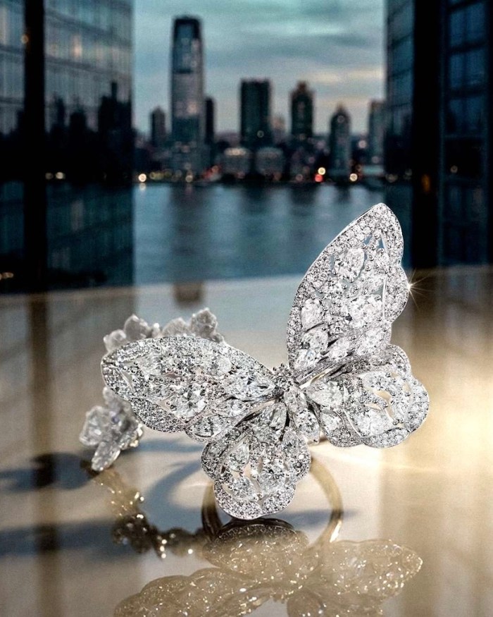 Insect Jewelry: Chopard Ambassador Georgina Rodríguez recently debuted the jeweler’s one-of-a-kind diamond butterfly ring. 