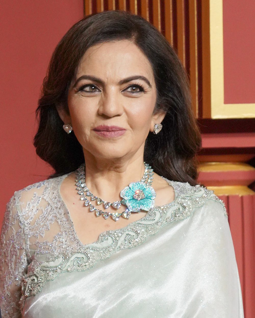 Nita Ambani attends the inauguration of the Nita Mukesh Ambani Cultural Centre (NMACC) at the Jio World Centre (JWC) in Mumbai