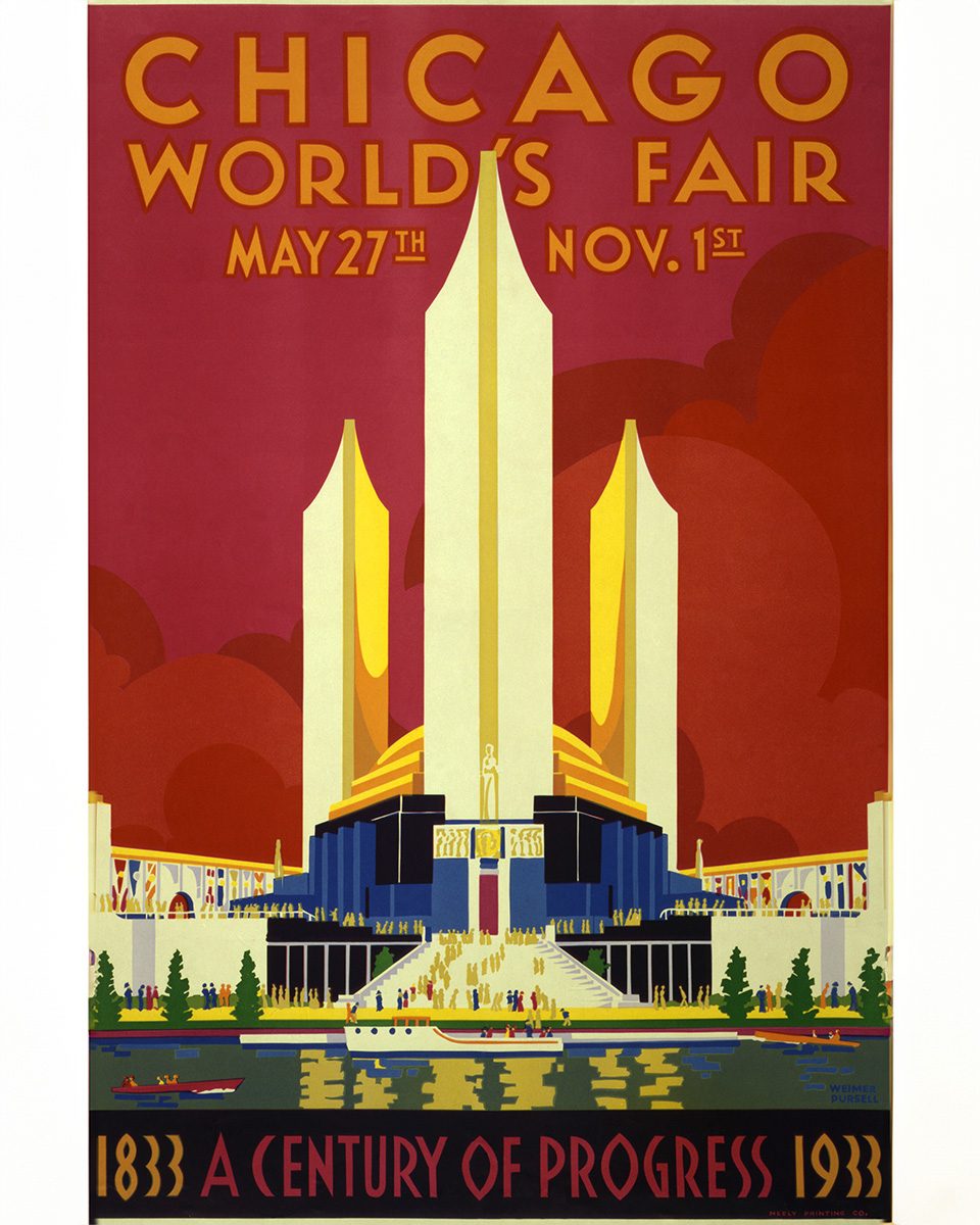Official poster for the 1933 Century of Progress World's Fair. (Wikimedia Commons/Public Domain)