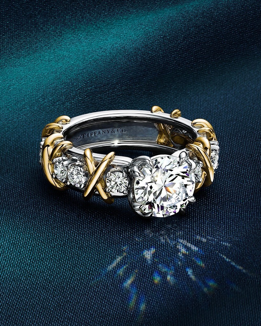 Tiffany Sixteen Stone Ring Update: New Tiffany & Co. Sixteen Stone solitaire diamond ring. (Courtesy of Tiffany & Co.)