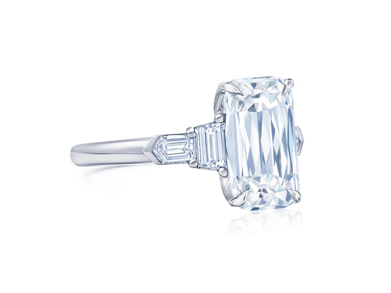 add side stones to make an engagement ring look bigger