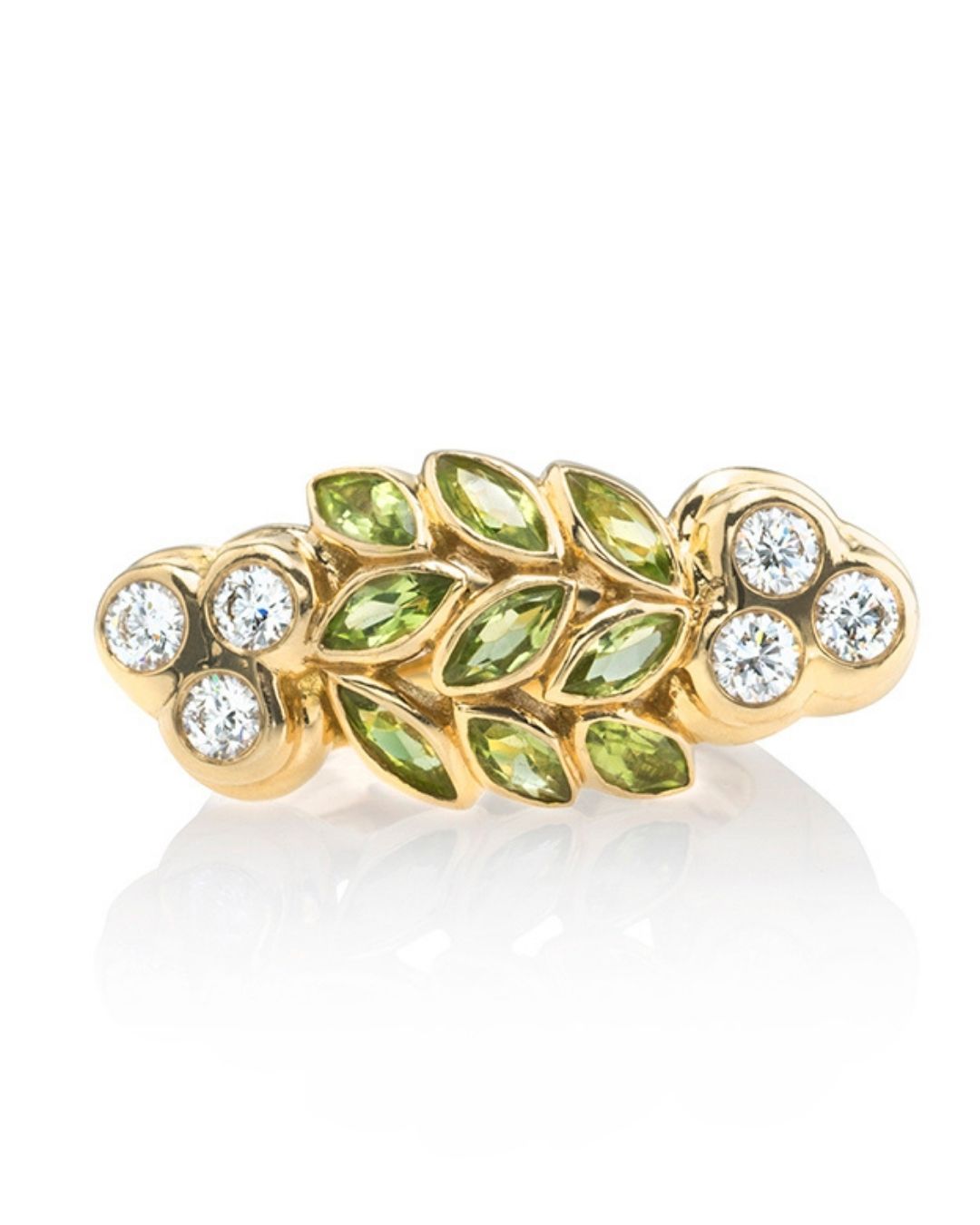 Janie Garnet Kruse Mini-Bombe Bay Ring