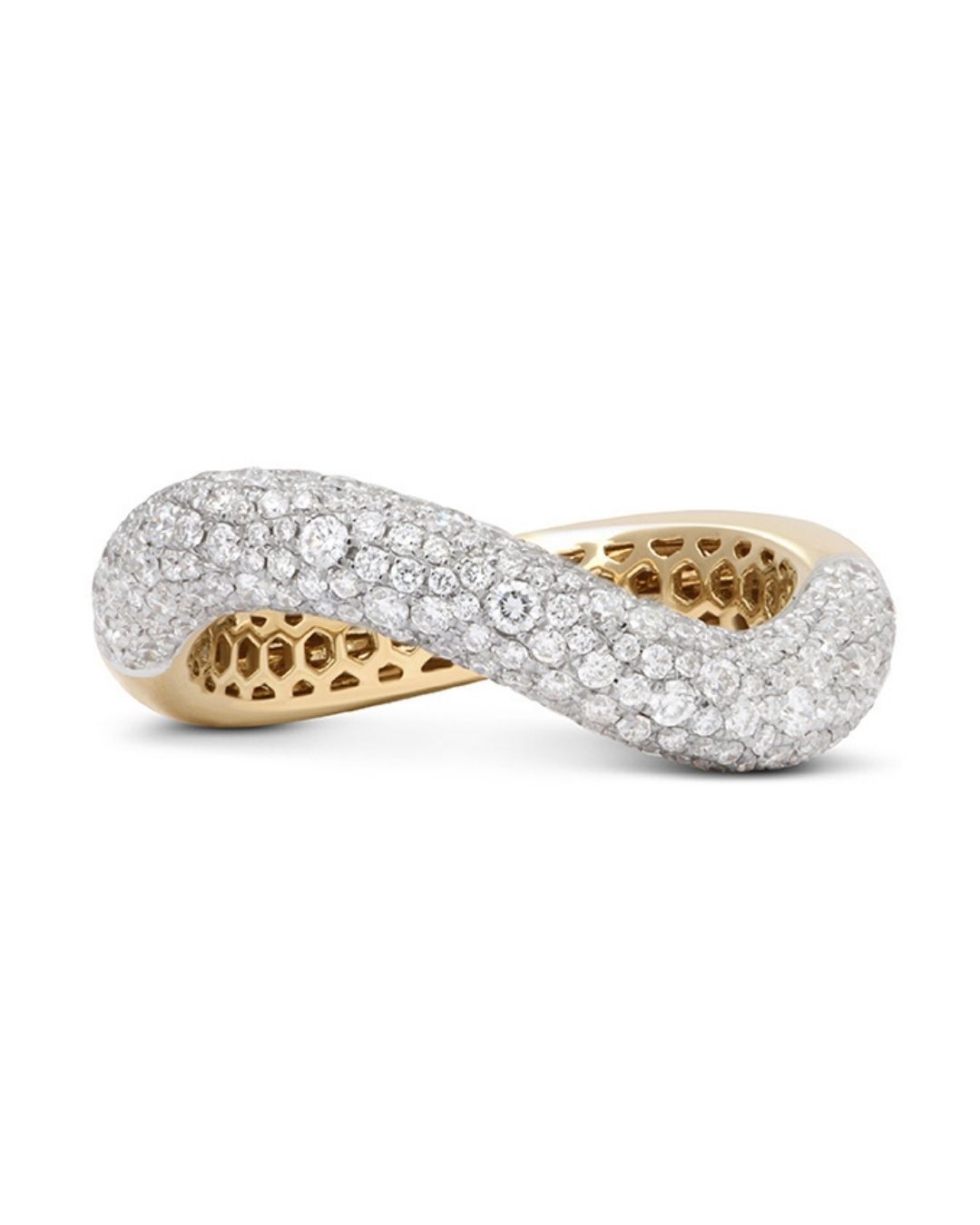 Rainbow K Ring Illusion Pave Small