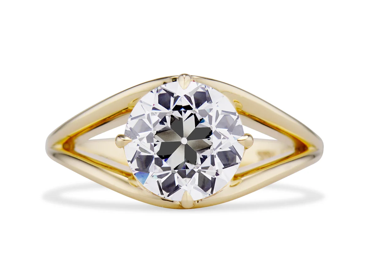 split shank engagement rings: Ashley Zhang Jewelry Rory Split Shank Engagement Ring