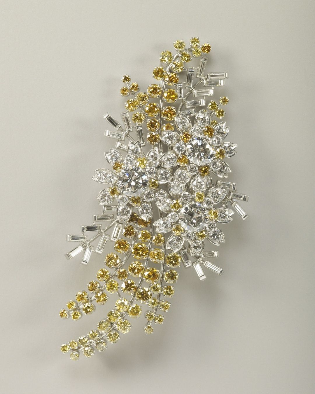 Royal Colored Diamonds: Wattle Brooch