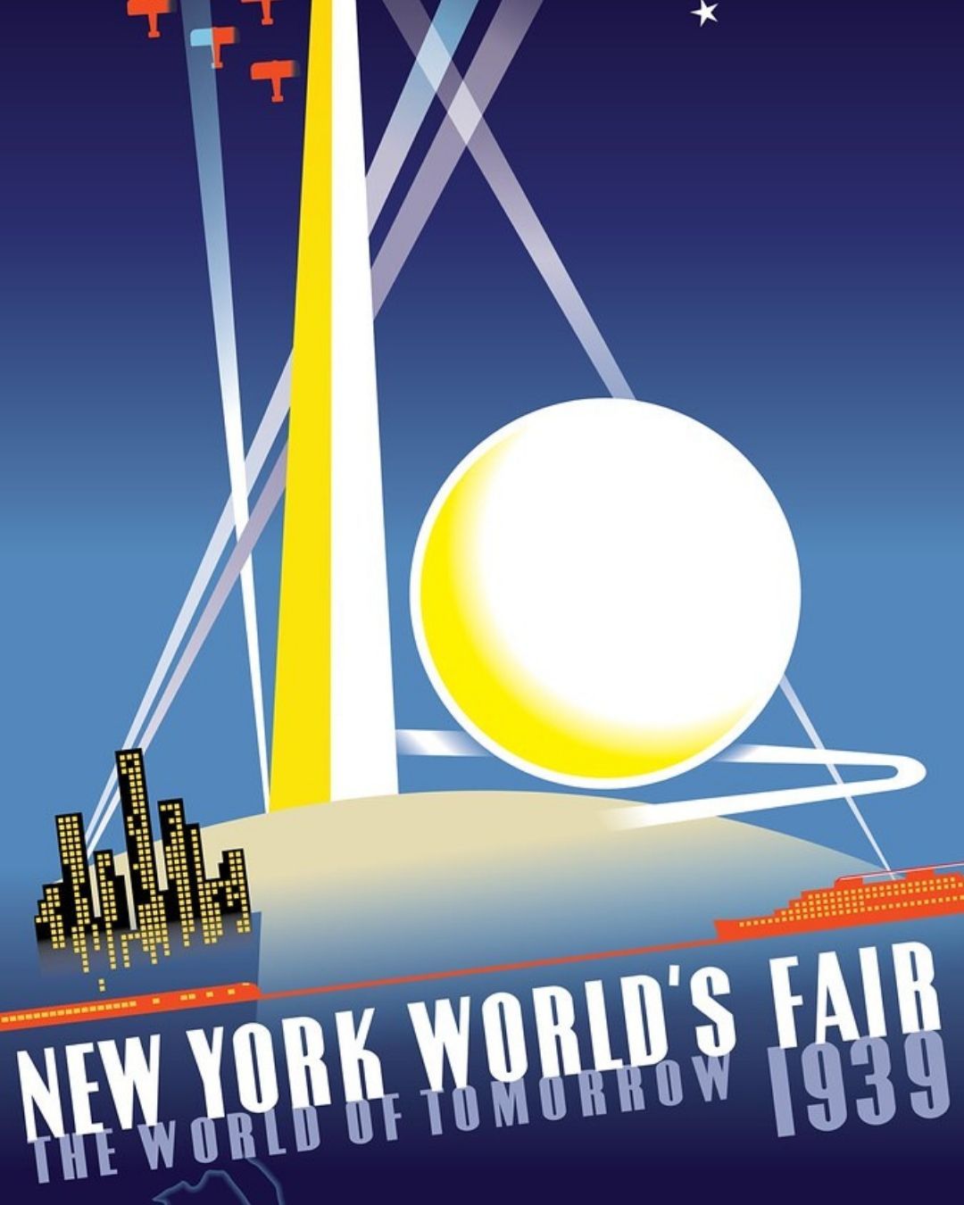 Poster created for the 1939 New York World's Fair by Joseph Binder