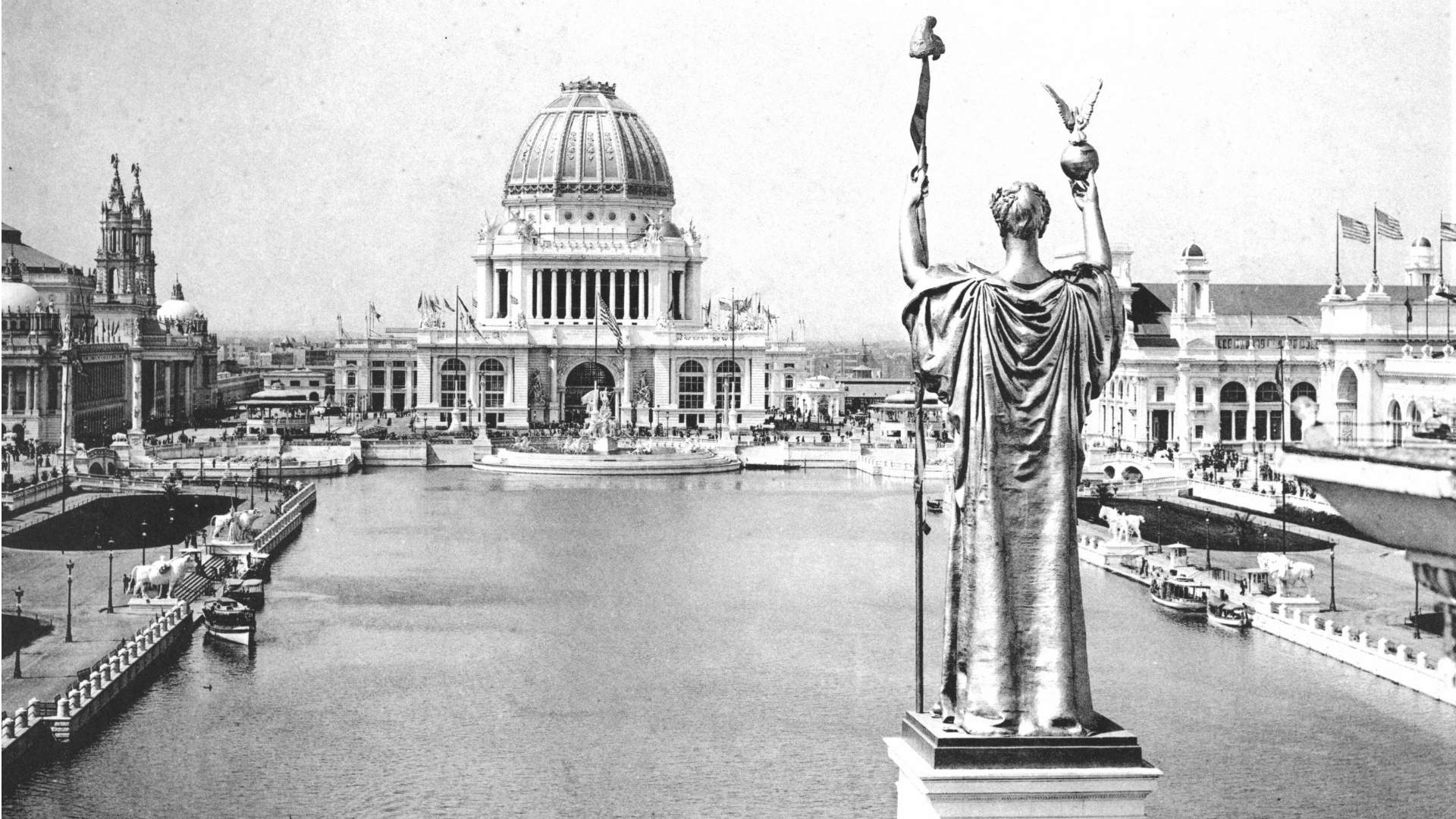 Court of Honor and Grand Basin of the 1893 World's Columbian Exposition in Chicago, Illinois