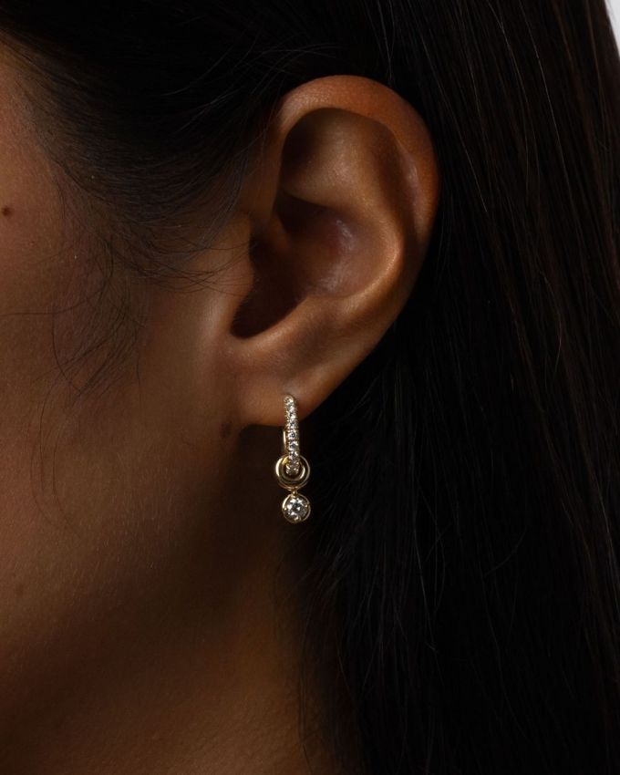 Spinelli Kilcollin Zahra Pave Hoops