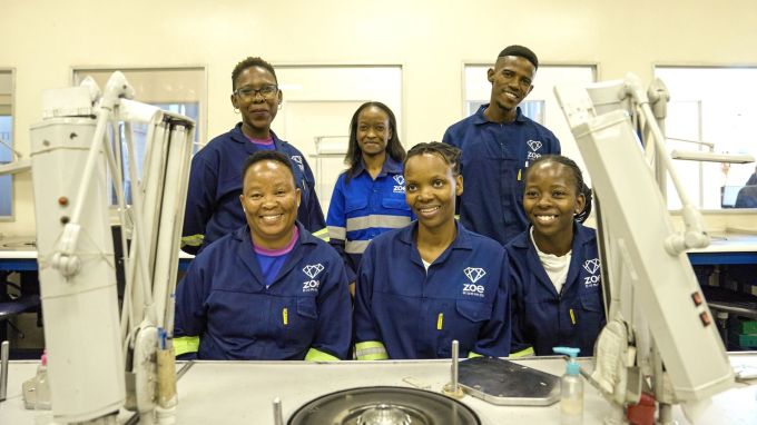 Members of the Zoe Diamonds team