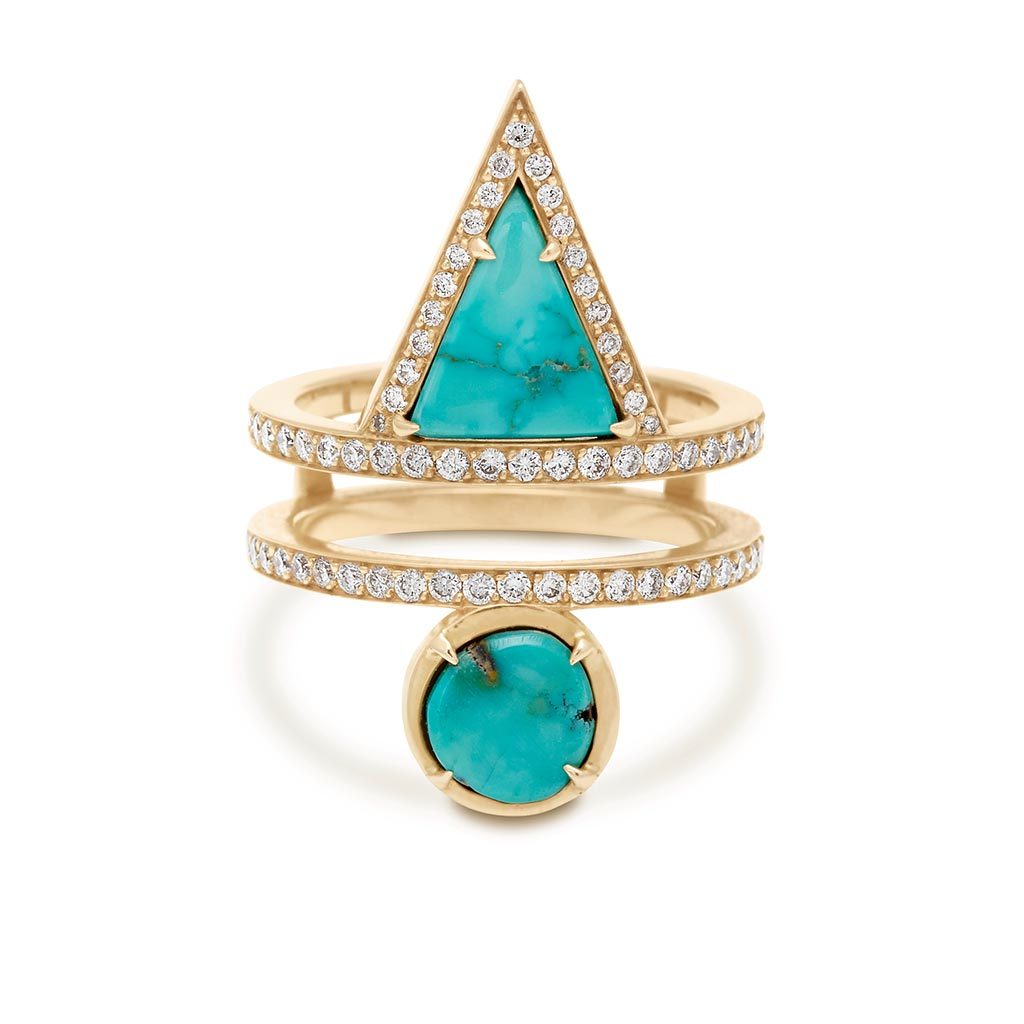 Turquoise Jewelry Shop Anna Sheffield Ring with Diamonds