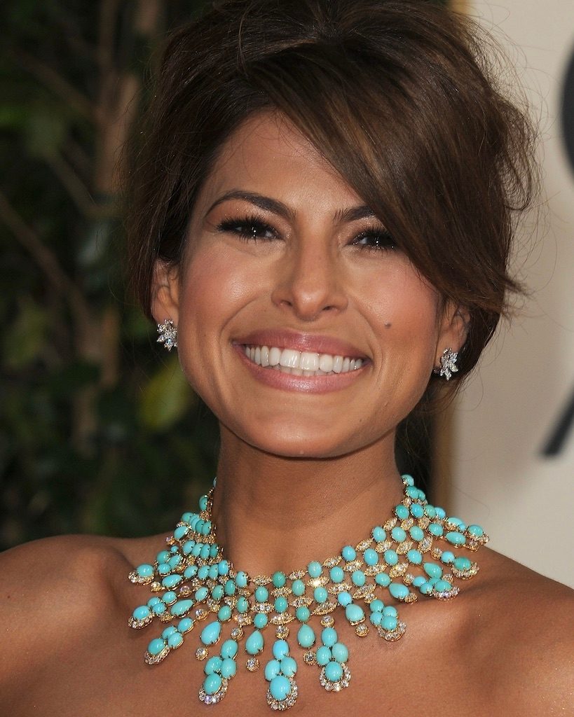 Turquoise Jewelry Eva Mendes 2009 Golden Globes
