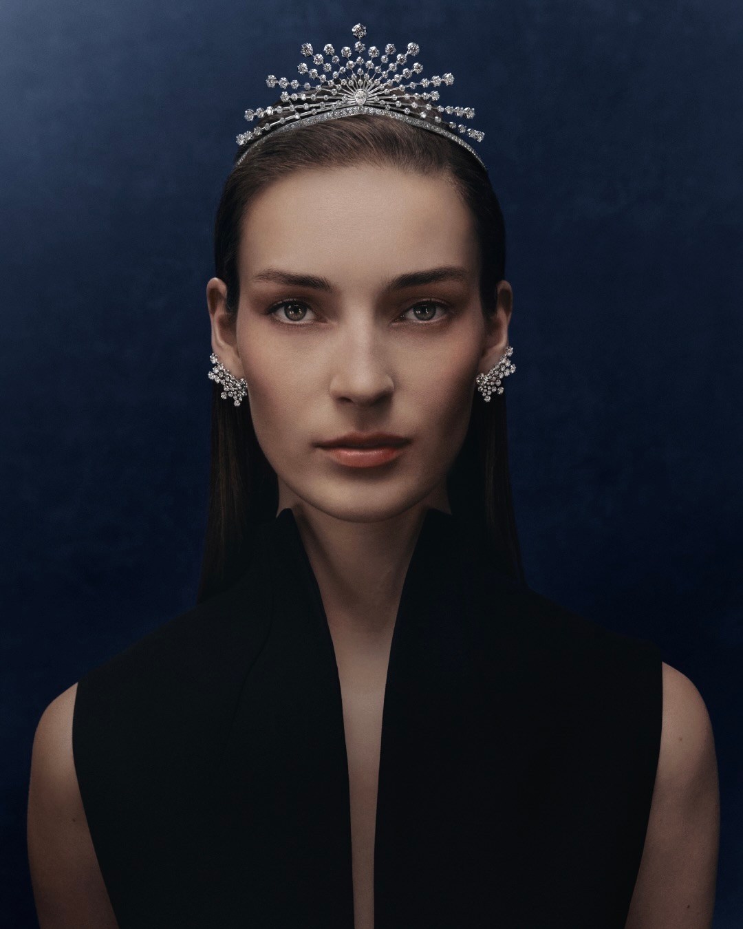 Chaumet High Jewelry Peppercorn tiara as seen during Paris Couture Week.