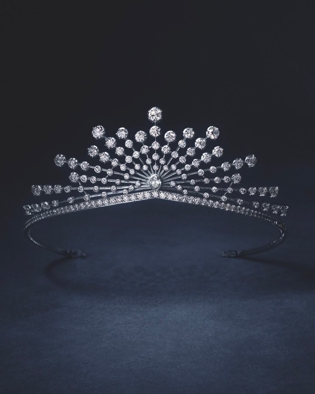 Chaumet High Jewelry Peppercorn tiara as seen during Paris Couture Week.