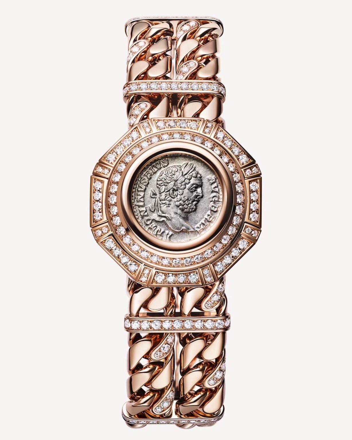Anne Hathaway The Odyssey Bulgari Monete Catene High Jewelry Secret Watch