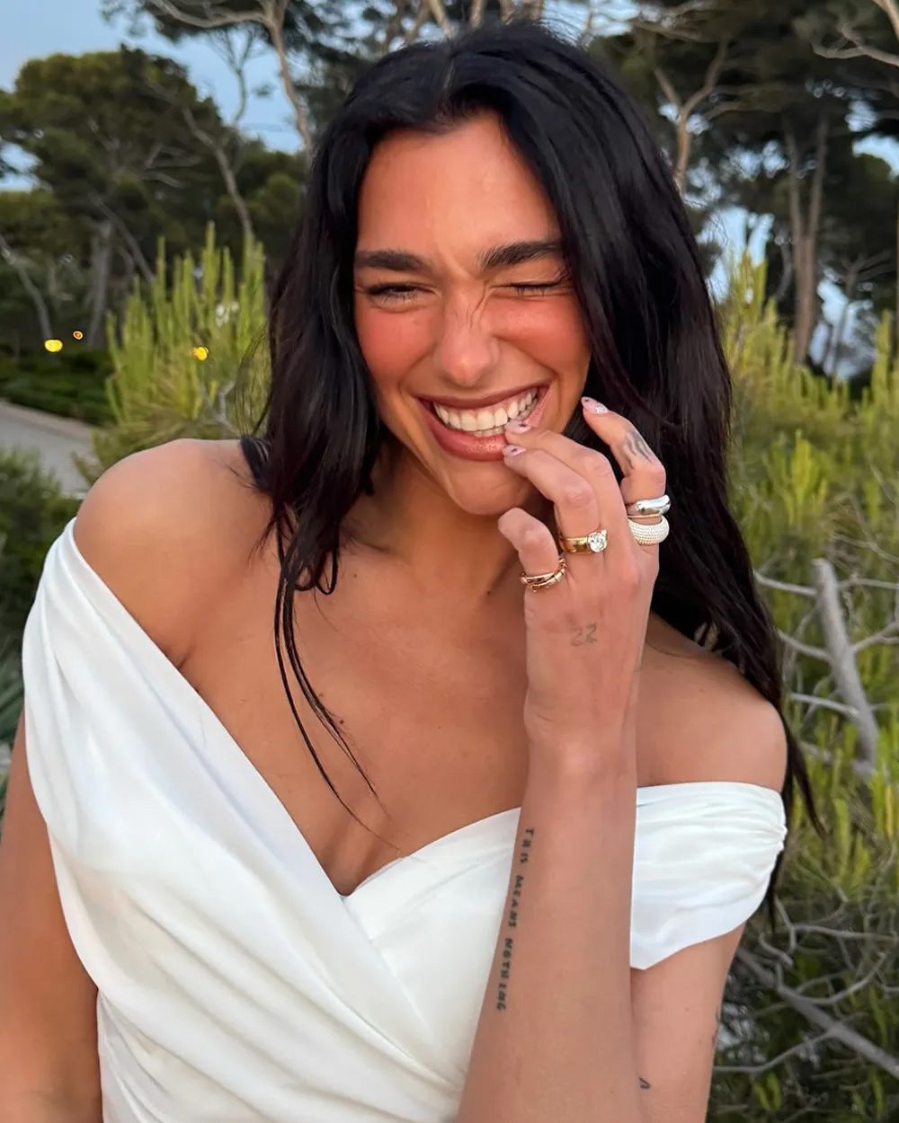 Dua Lipa's engagement ring