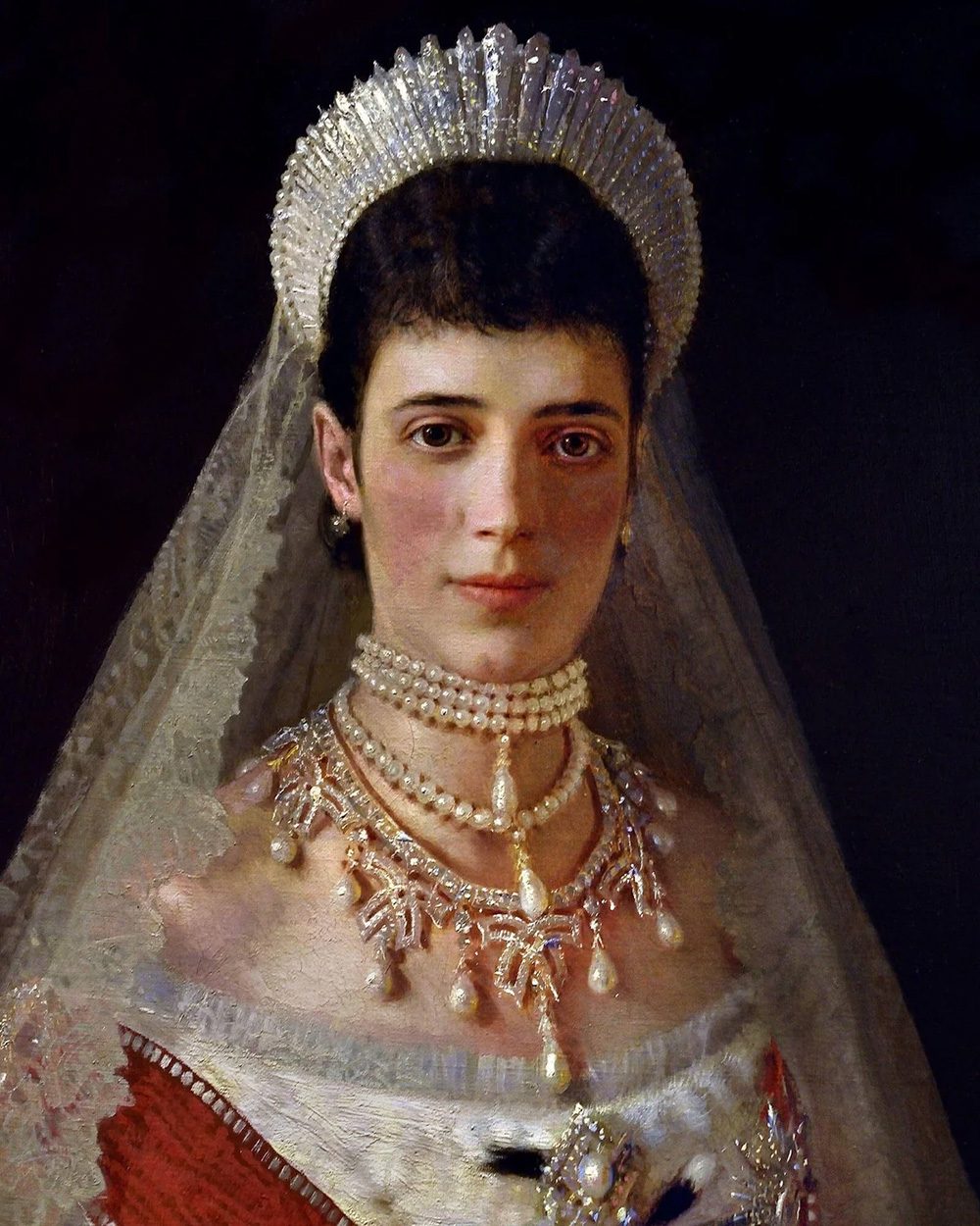 Portrait of Empress Maria Feodorovna, 1881