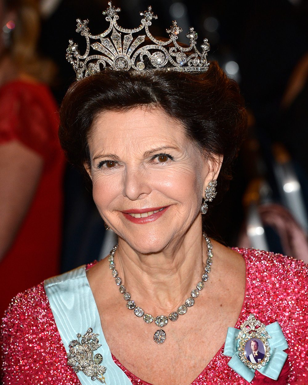Queen Silvia of Sweden attends the Nobel Prize Banquet after the 2013 Nobel Prize Awards Ceremony at City Hall on December 10, 2013 in Stockholm, Sweden. (Photo by Pascal Le Segretain/Getty Images)