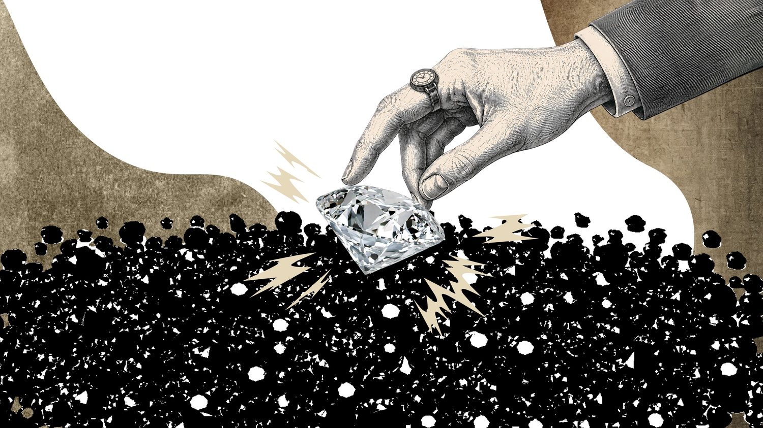 Natural diamond symbolising rarity, value and long-term investment