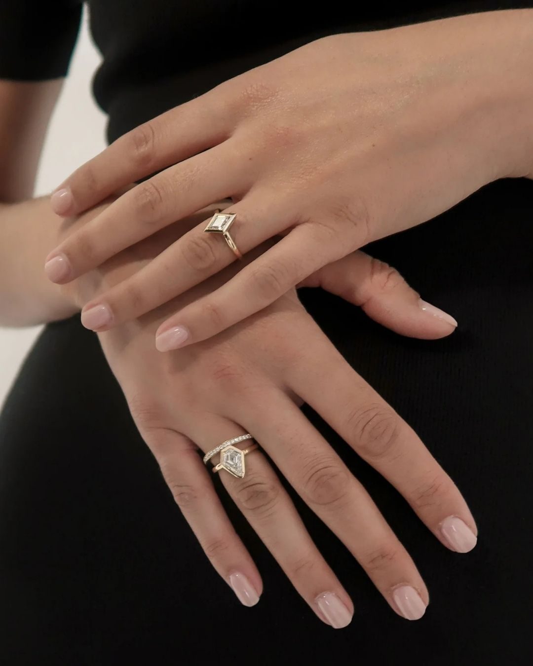 Azlee Lozenge Diamond Engagement Ring