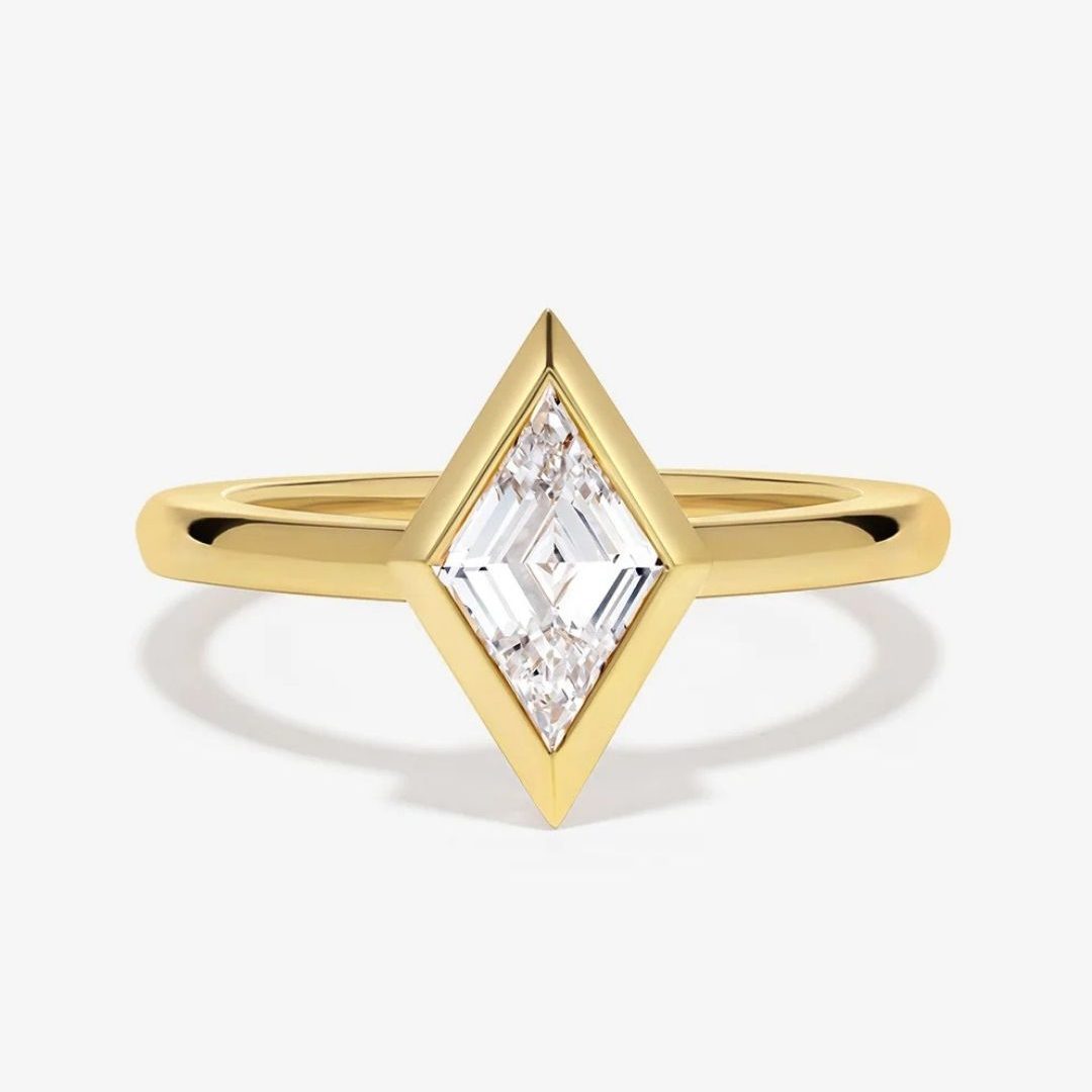 Azlee Lozenge Cut Diamond Engagement Ring