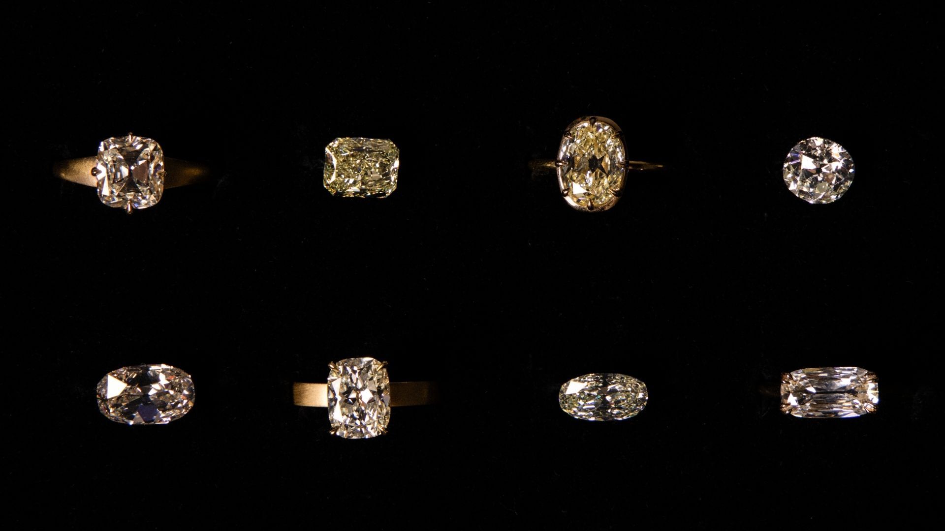 Warm diamonds and warm diamond engagement rings