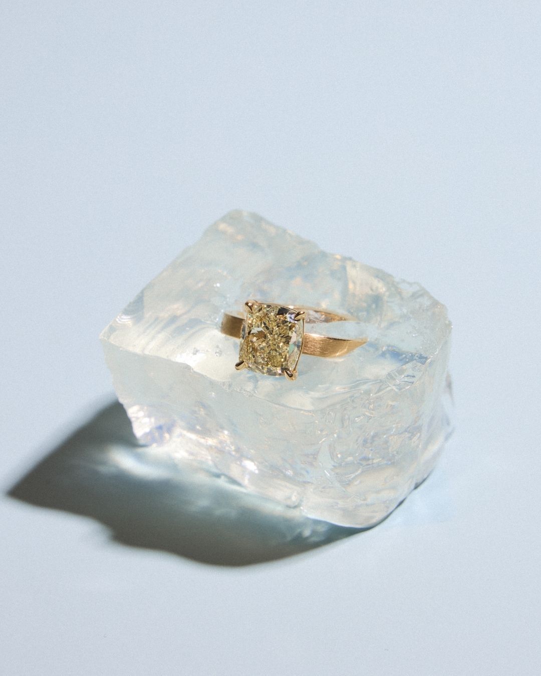 Warm diamond ring