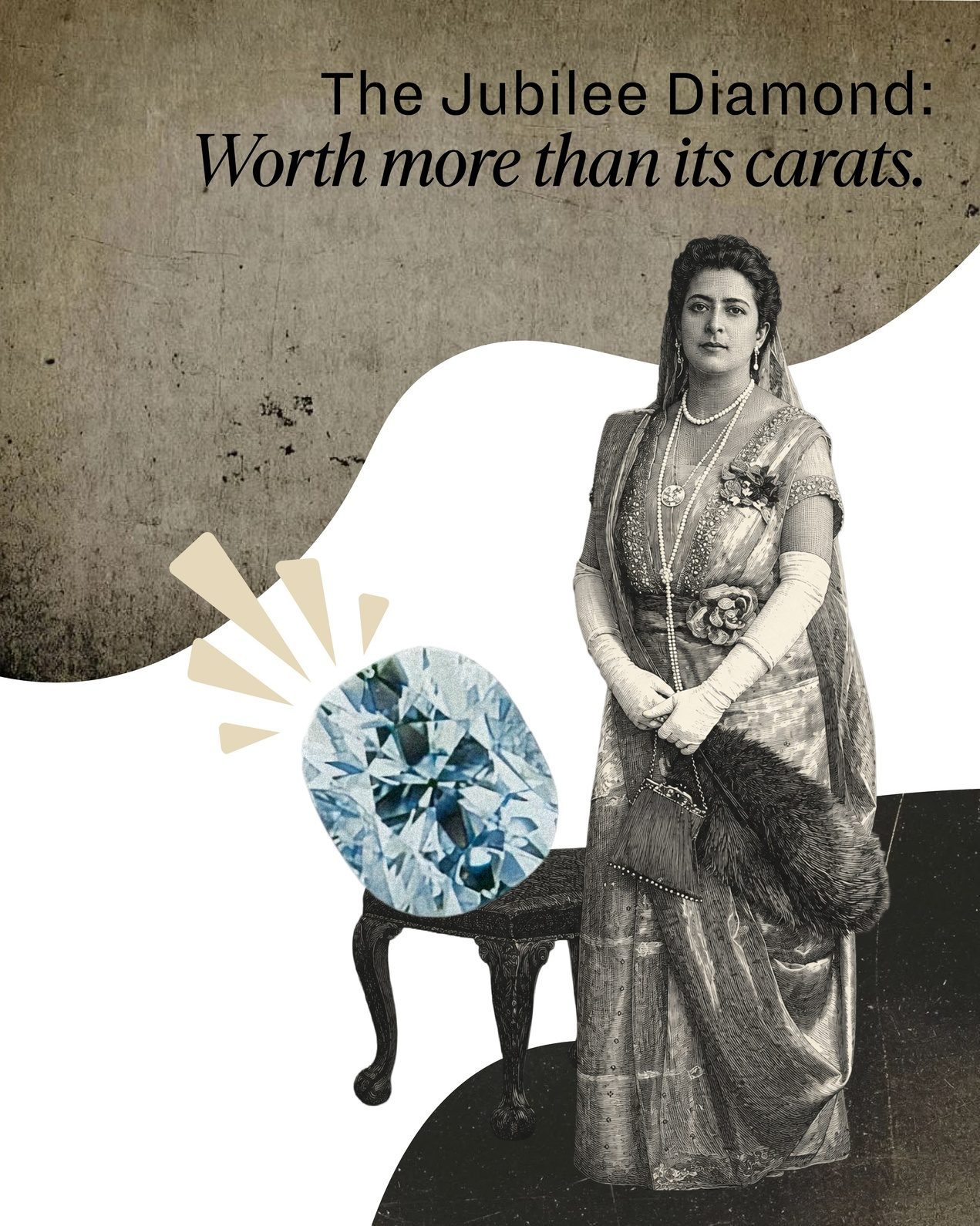 The Jubilee Diamond symbolising the lasting value and legacy of natural diamonds.