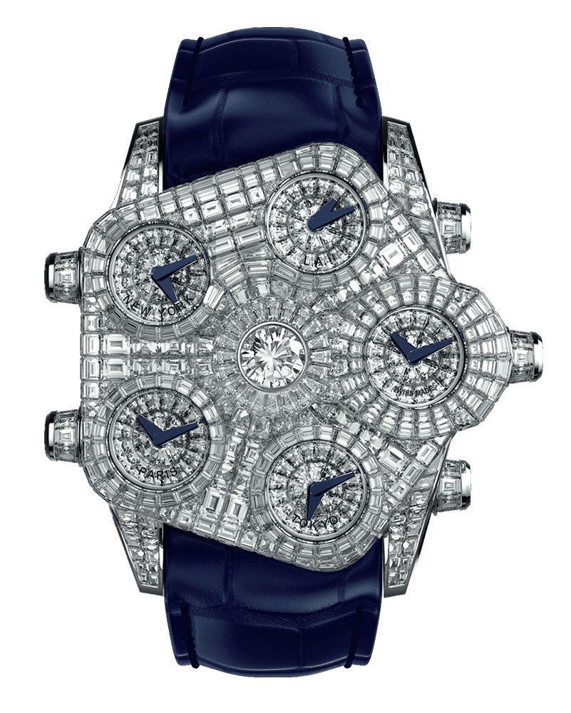 Jacob and Co. Grand Baguette Diamond and White Gold Watch. (Courtesy of Jacob & Co.)