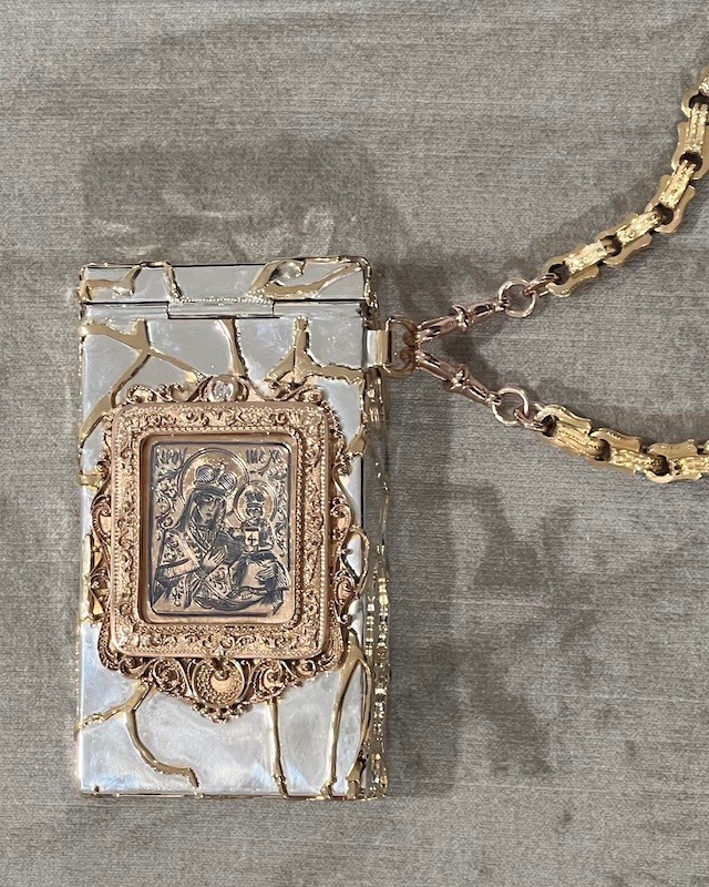 Briony Raymond x Pavē Niteō Custom One-of-a-Kind Cigarette Case (Courtesy of Briony Raymond)
