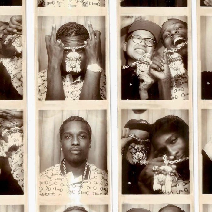 Custom Alex Moss Cartoon Jesus Piece Necklaces designed by Very and made exclusively for Verdy & A$AP Rocky. 