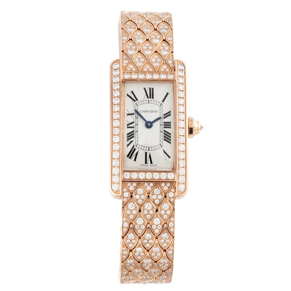 Tiny Watch Cartier Tank Americaine Watch, $65,000, therealreal.com