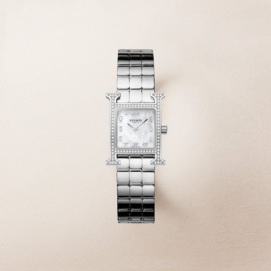 Tiny Watch Hermes Heure H watch, Mini model, 21 mm, Price Upon Request, hermes.com