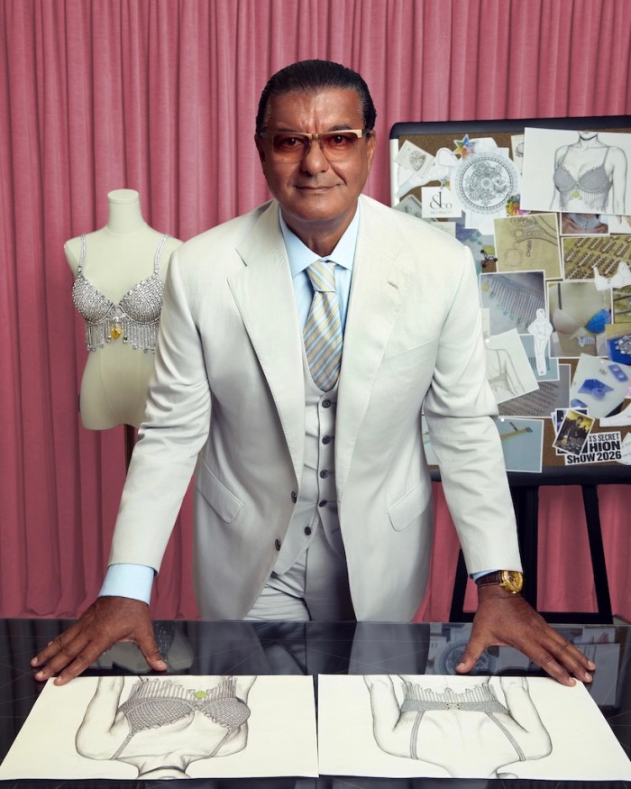 Jacob Arabo, Founder, Chairman and Creative Director of Jacob & Co. created the 2026 Fantasy Bra in partnership with Victoria’s Secret. (Courtesy of Jacob & Co.)