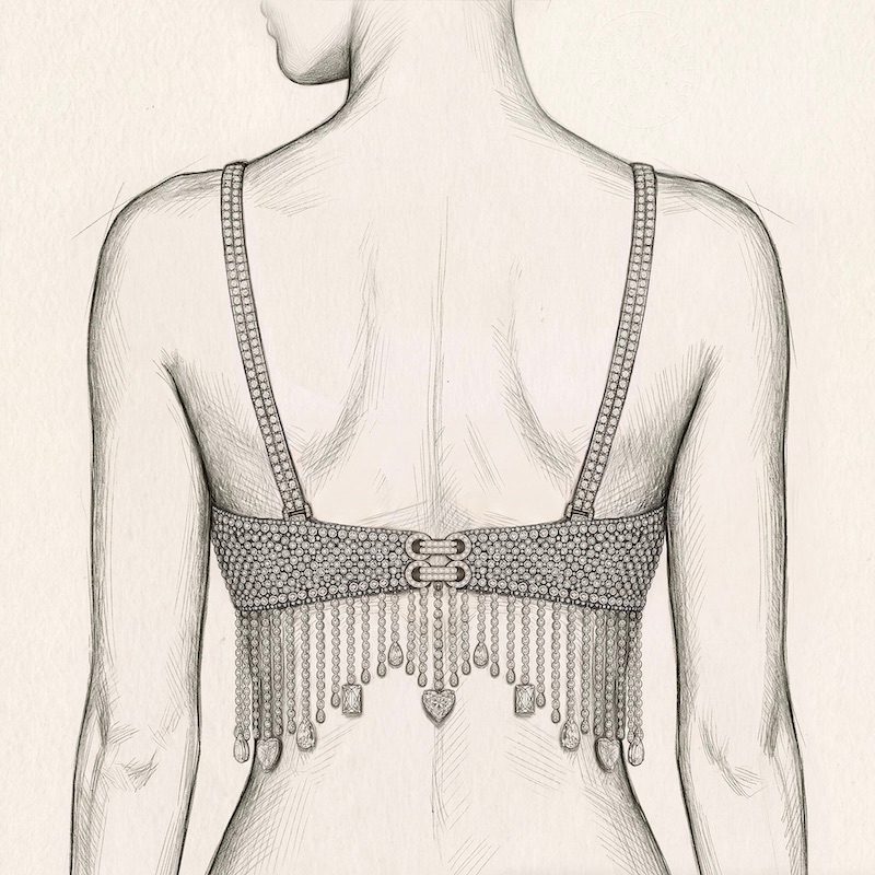 First sketches of the 2026 Fantasy Bra, designed in partnership with Victoria’s Secret and created by Jacob & Co., Official Partner of the 2026 Victoria’s Secret Fashion Show. (Courtesy of Jacob & Co.)