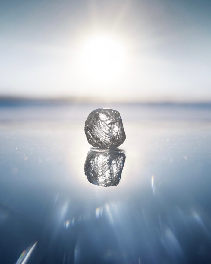 A rough diamond on the ice in Yellowknife, Northwest Territories, and surrounding areas. (The Diamond Collective)