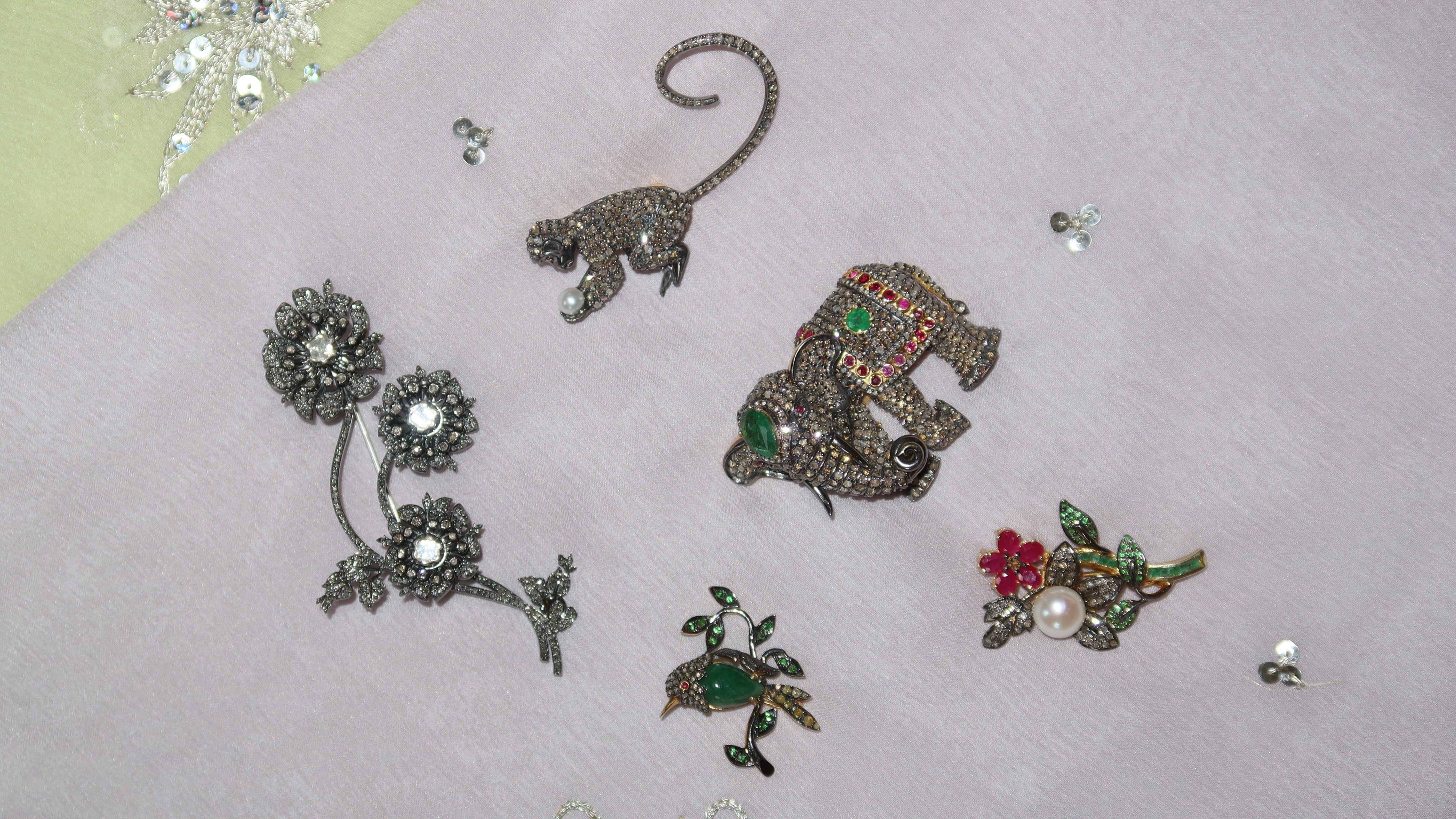 Devisha Kumari Singh Diamond Brooches