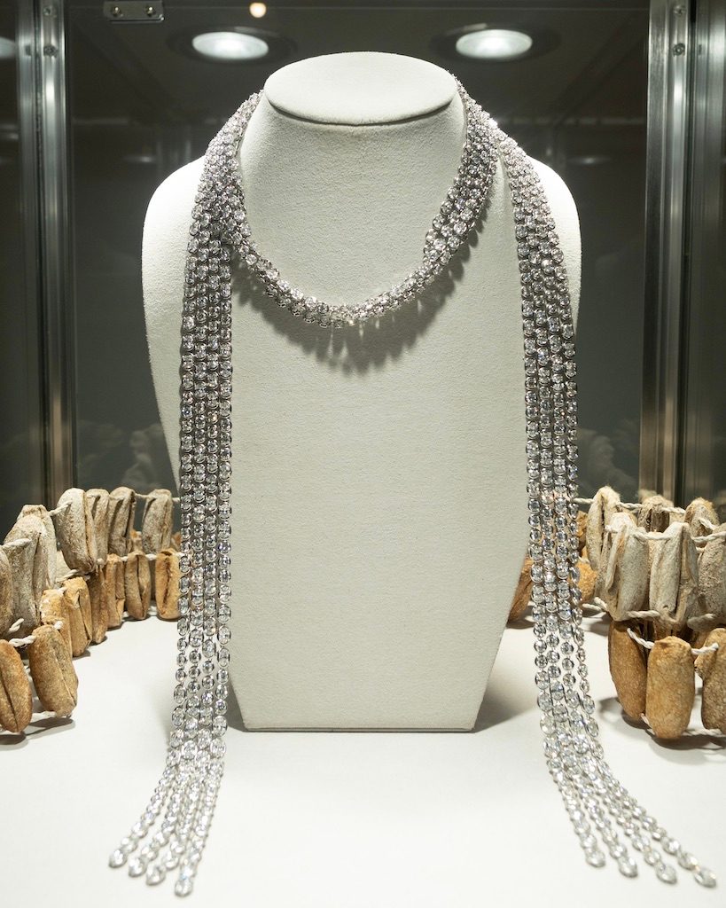 Diamond jewelry on display at the Presidential Diamond Jubilee Reception on September 24, 2026. (Courtesy of Kpshotit)
